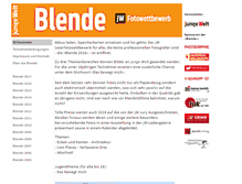 Tablet Screenshot of blende.jungewelt.de