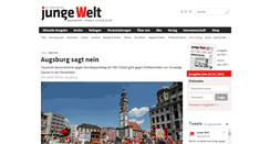 Desktop Screenshot of jungewelt.de